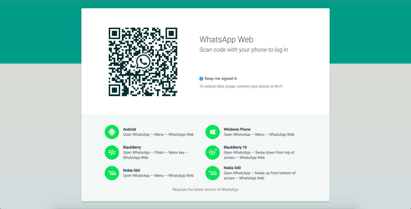 QR whatsapp pentru windows si mac os