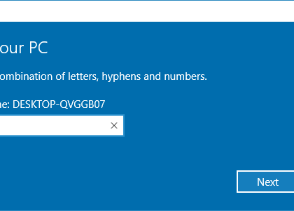 Cum pot schimba numele pc-ului/laptop-ului in Windows 10