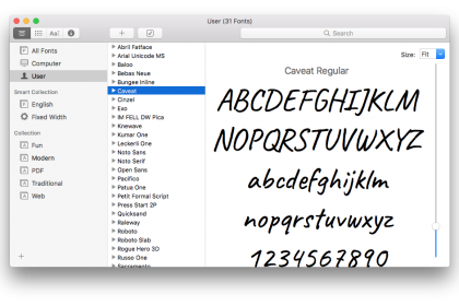 Cum se instalează fonturi noi în Mac OS X