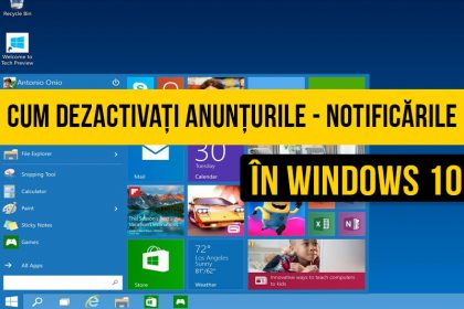 Cum să blocați - dezactivați anunțurile publicitare în Windows 10