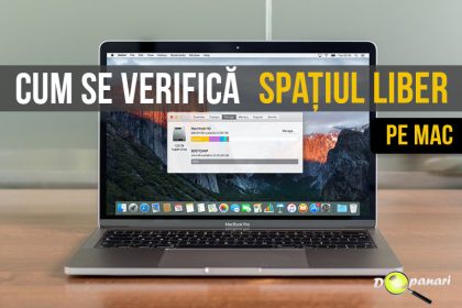 Cum se verifică spațiul liber de pe unitatea de stocare - hard disk - ssd a  Mac-ului