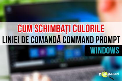 Cum puteți schimbă culorile implicite ale liniei de comandă Command Prompt - Windows